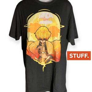 Black and Orange Demon Slayer Tee (item#10192)